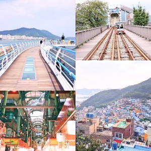 Busan City Tour_Gimhae_Railbike_Songdo_Skywalk_Gukje_Market_Gamcheon_Village