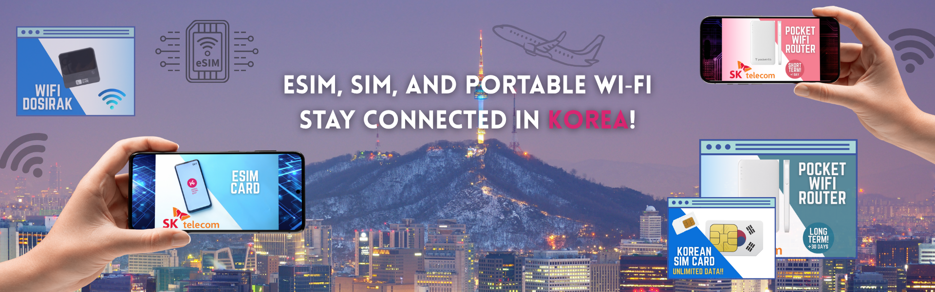 SIM card, eSIM card, Portable Wifi Router — How to easily get them in Korea