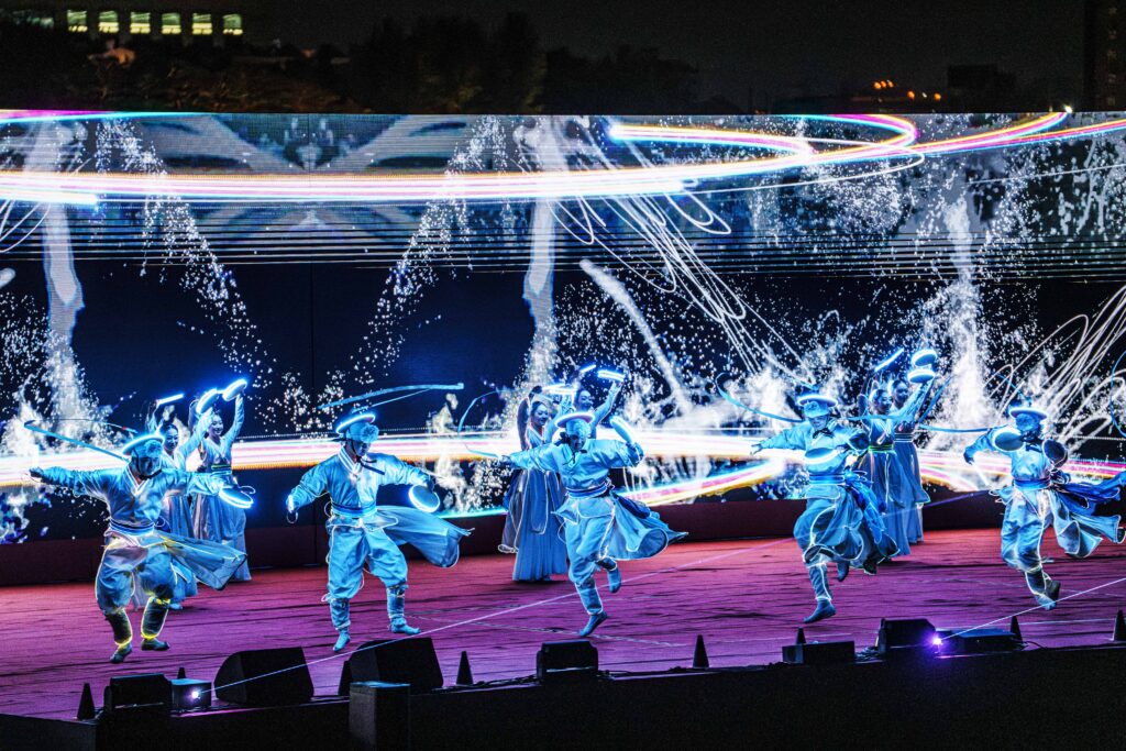 Traditional festival performance in Suwon