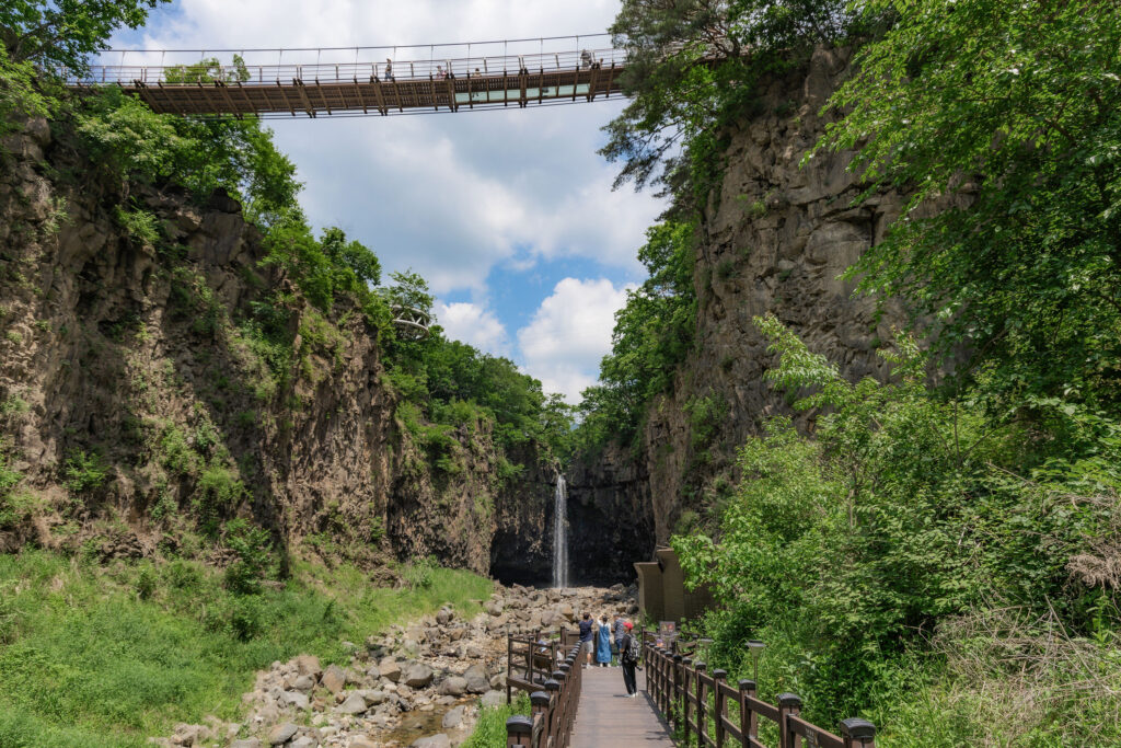 Panoramic view of Yeoncheon Jaein Falls
