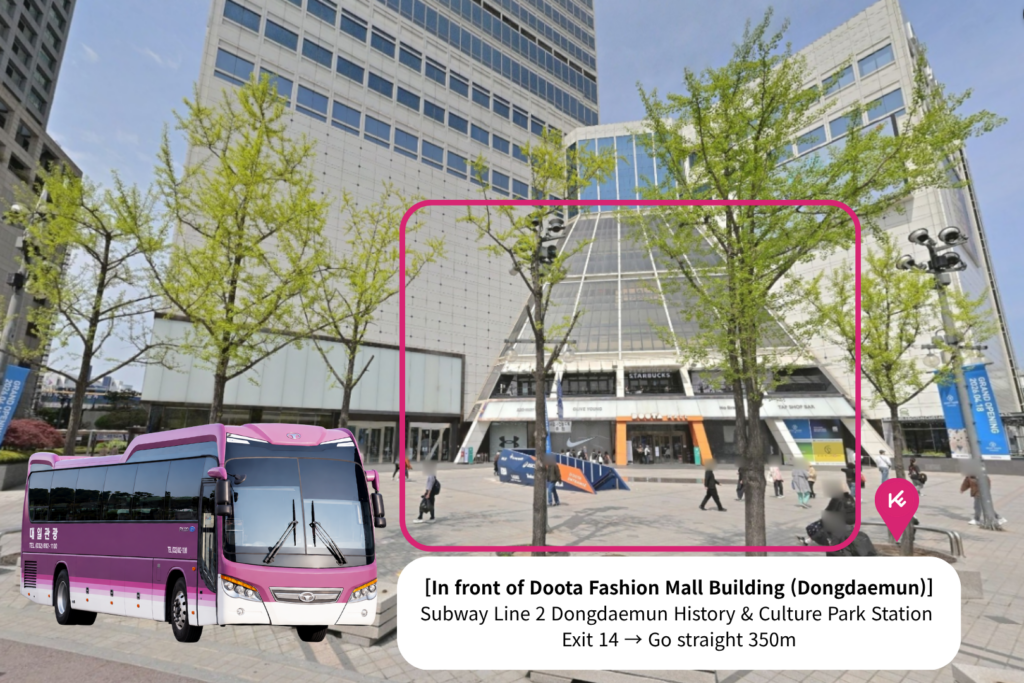 Dongdaemun Doota Mall shuttle meeting point